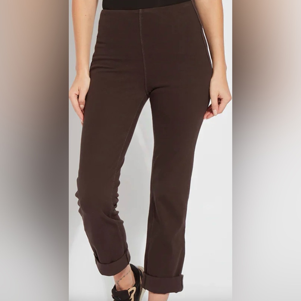 Lysse‎ Brown Boyfriend Denim SZ XS